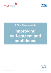 Improving self-esteem and confidence