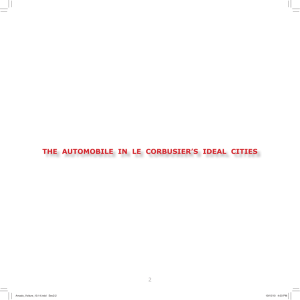 the automobile in le corbusier's ideal cities