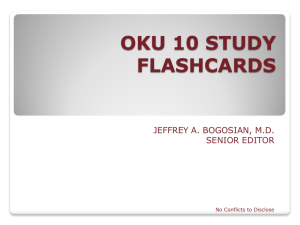 OKU 10 STUDY FLASHCARDS