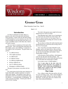 Greener Grass - Wisdom for the Heart
