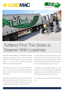 Turfland Find The Grass Is Greener With Loadmac