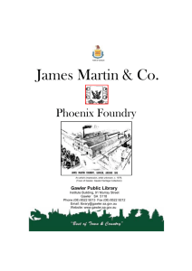 James Martin & Co Phoenix Foundry