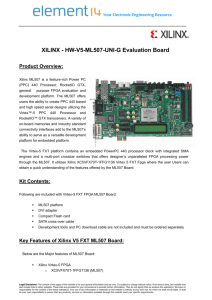 XILINX - HW-V5-ML507-UNI-G Evaluation Board