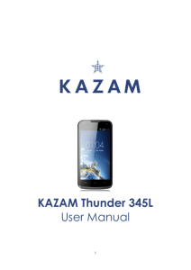 KAZAM Thunder 345L User Manual