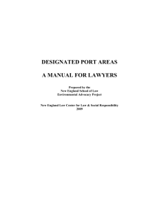 designated port areas – a manual for lawyers