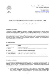 24254 Seminar “Bachelor Thesis in Financial Management”