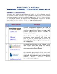 E - Books - Higher College of Technology