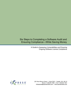 Six Steps to Completing a Software Audit and
