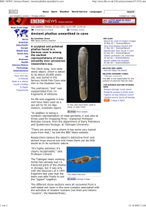 BBC NEWS | Science/Nature | Ancient phallus unearthed in cave