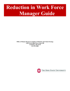 Reduction in Work Force Manager Guide - Human Resources
