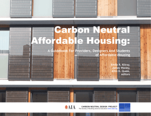 Carbon Neutral Affordable Housing - Terri Meyer Boake | School of