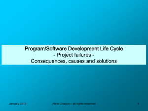 Project failures