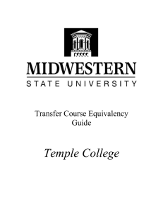 Temple College - Midwestern State University