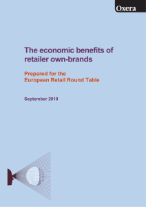The economic benefits of retailer own-brands