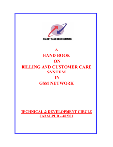 a hand book on billing and customer care system in gsm network