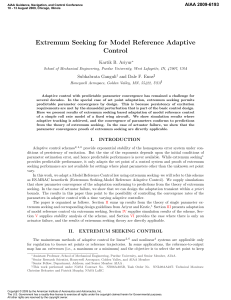 Extremum Seeking for Model Reference Adaptive Control