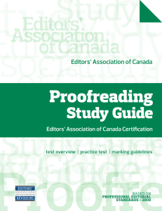 Peek inside the Proofreading Study Guide