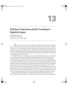 13 Fish Bowl, Open Seas and the Teaching of English in Japan