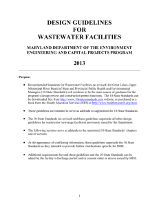 design guidelines for wastewater facilities