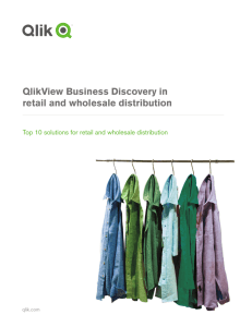QlikView Business Discovery in retail and wholesale distribution