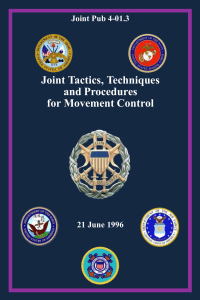 JP 4-01.3 Joint Tactics, Techniques and Procedures for Movement