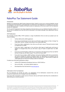 RaboPlus Tax Statement Guide