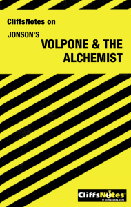 VOLPONE & THE ALCHEMIST