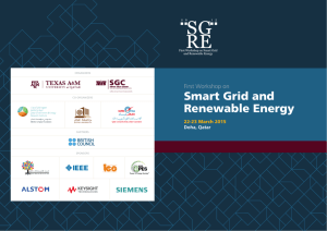 SGRE 2015 Booklet - First Workshop on Smart Grid and Renewable