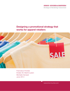 Designing a promotional strategy that works for apparel retailers