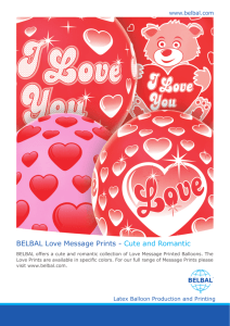 BELBAL Love Message Prints - Cute and Romantic