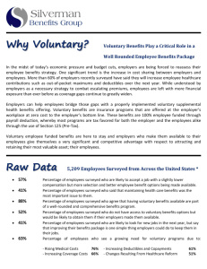 Why Voluntary Supplemental Benefits?