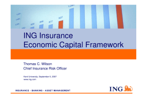 ING Insurance Economic Capital Framework