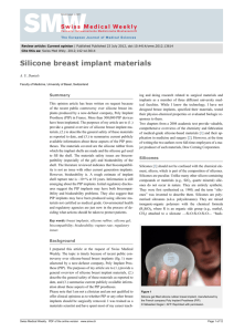 Silicone breast implant materials