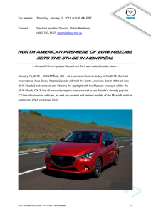 Mazda at 2015 Montreal Auto Show