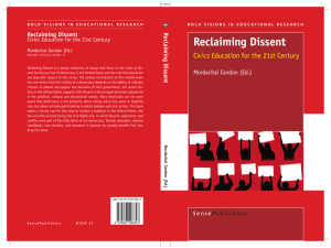 Reclaiming Dissent - Canadian Community for Dialogue and