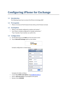 iPhone for Exchange
