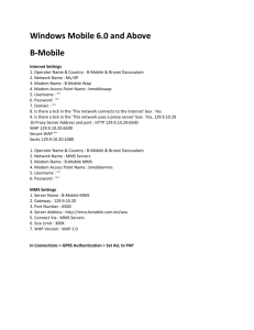 Windows Mobile 6.0 and Above B-Mobile