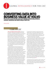 converting data into business value at volvo