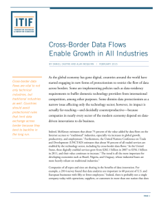 Cross-Border Data Flows Enable Growth in All Industries