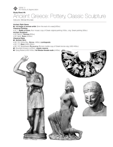 Ancient Greece: Pottery, Classic Sculpture