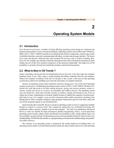 Chapter 1: Operating System Models