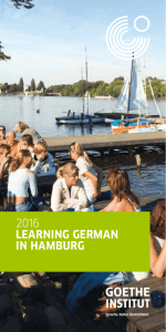 Learning German in Hamburg 2016 - Goethe