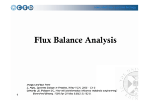 Flux Balance Analysis