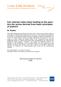Are fair prices derived from basic principles of justice? M. Hudon