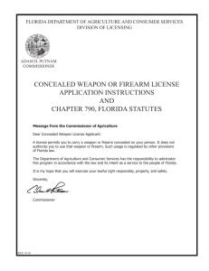 to a PDF version of the Concealed Weapon Application.