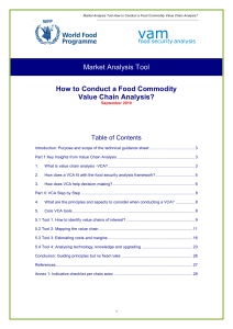How to Conduct a Food Commodity Value Chain Analysis?