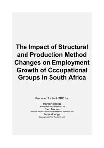 The impact of structural and production method changes on