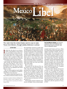 Mexico Libel - morganhighhistoryacademy.org