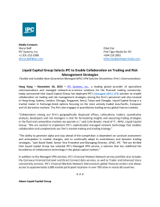 Liquid Capital Group Selects IPC to Enable Collaboration on