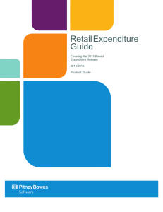 Retail Expenditure 2014/2015 Product Guide
